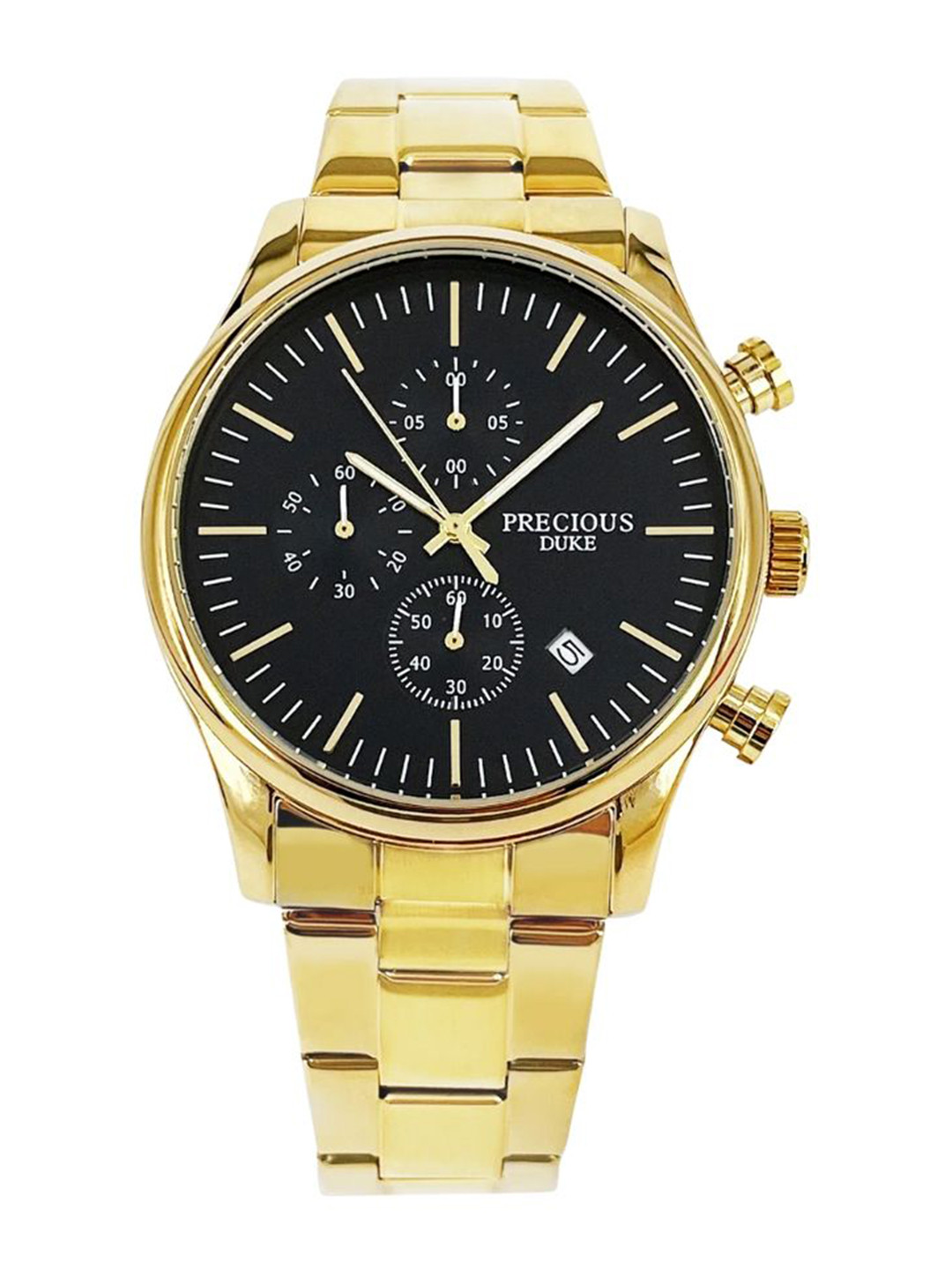 Precious Duke Men Round Dial & Stainless Steel Straps Analogue Watch PD668105-850665182151