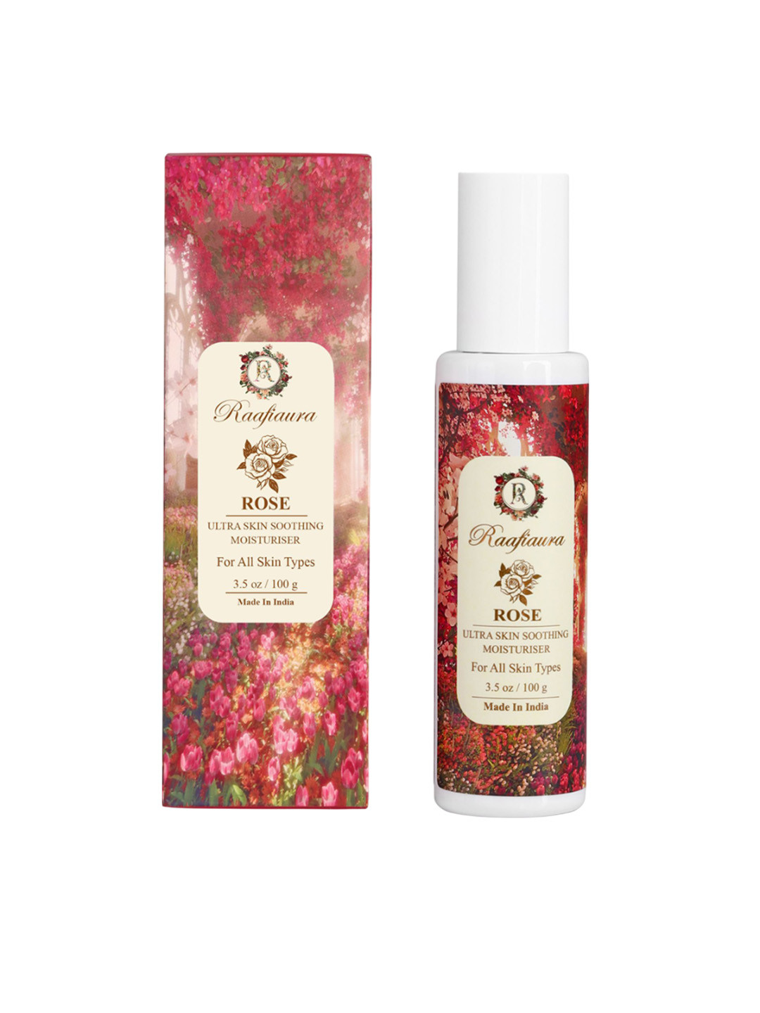 raafiaura Rose Ultra Skin Soothing Moisturizer - 100 g