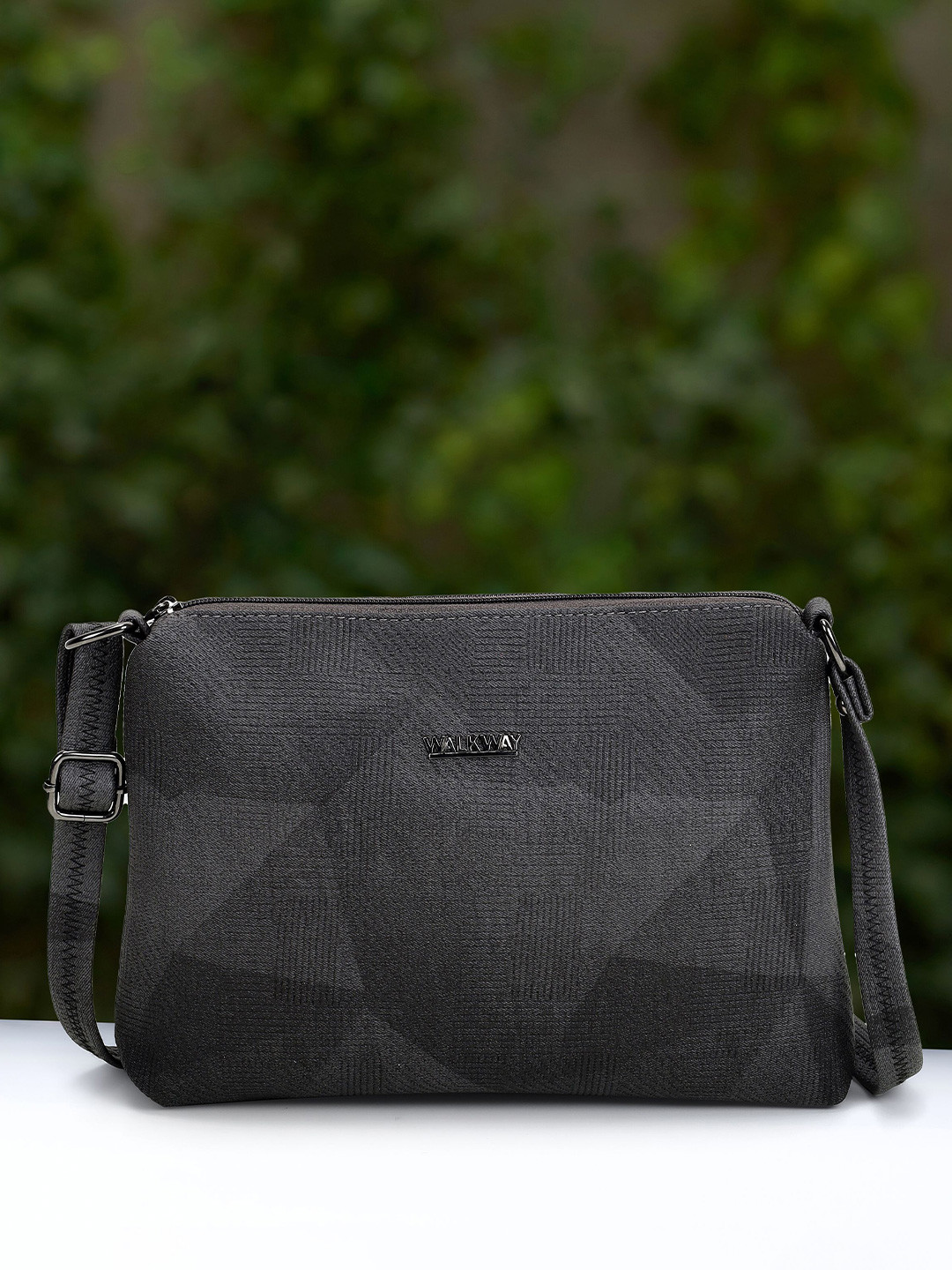 WALKWAY by Metro Self Design Structured Sling Bag With Pouch
