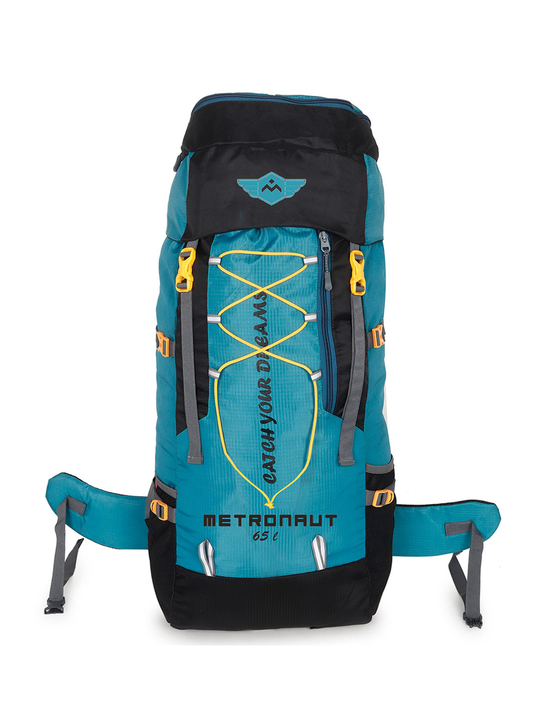 Metronaut Colourblocked Waterproof Large Rucksack With Rain Cover Trekking Bag