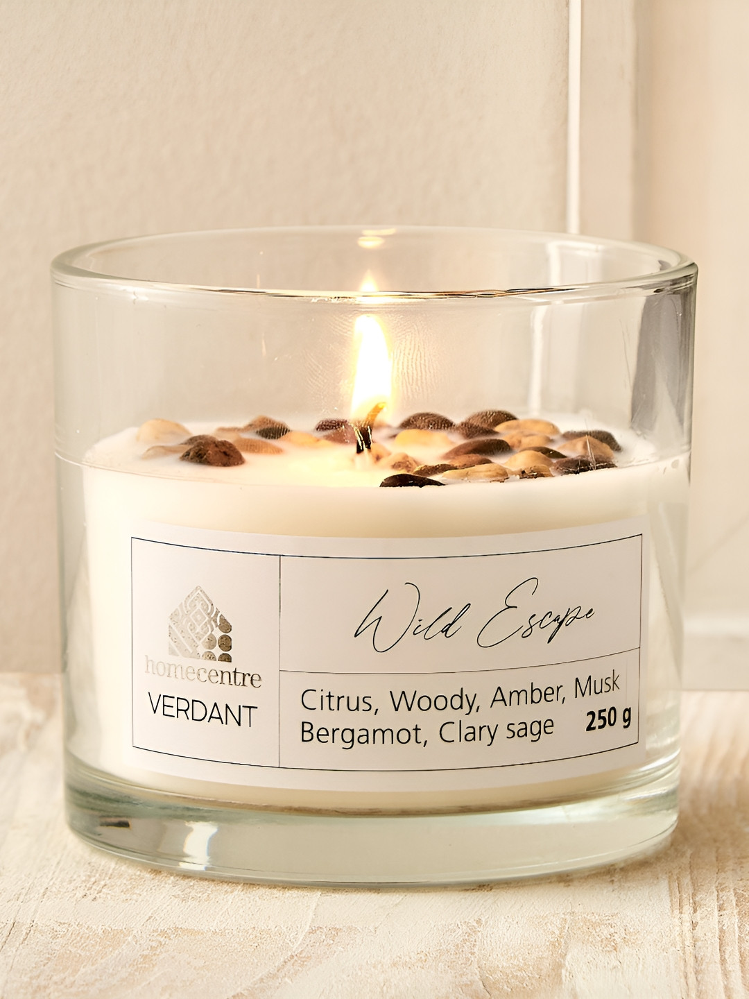 Home Centre Verdant White Wild Escape Scented Jar Candle