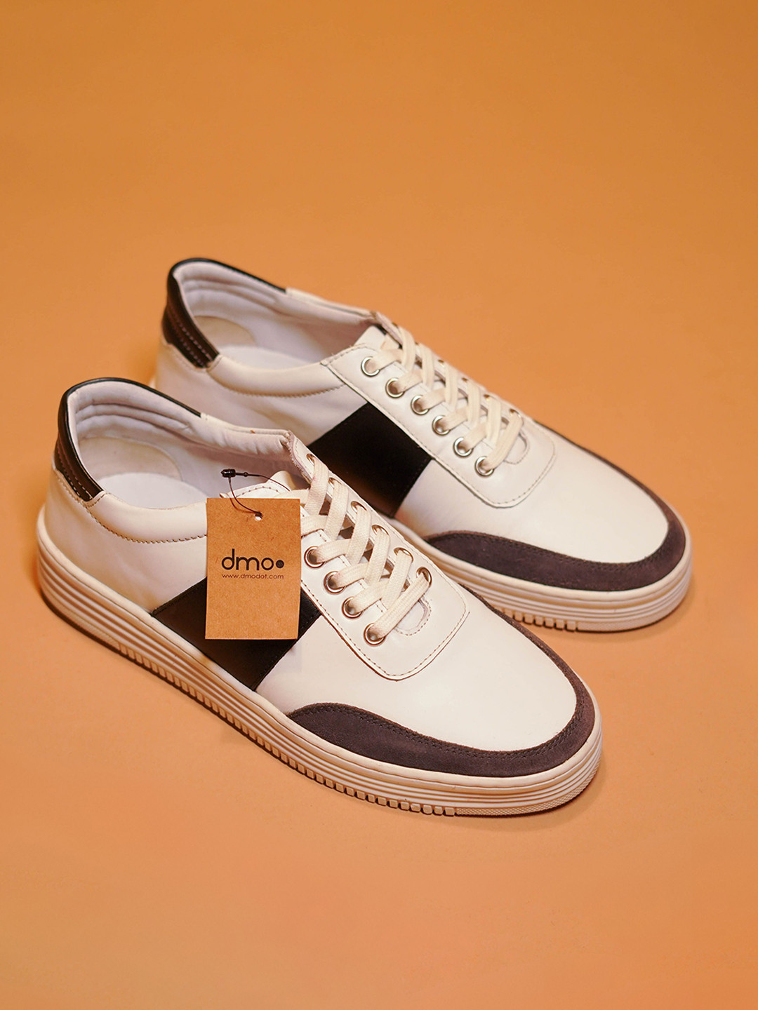 dmodot Tranquillo Men Colourblocked Leather Lace-Ups Sneakers