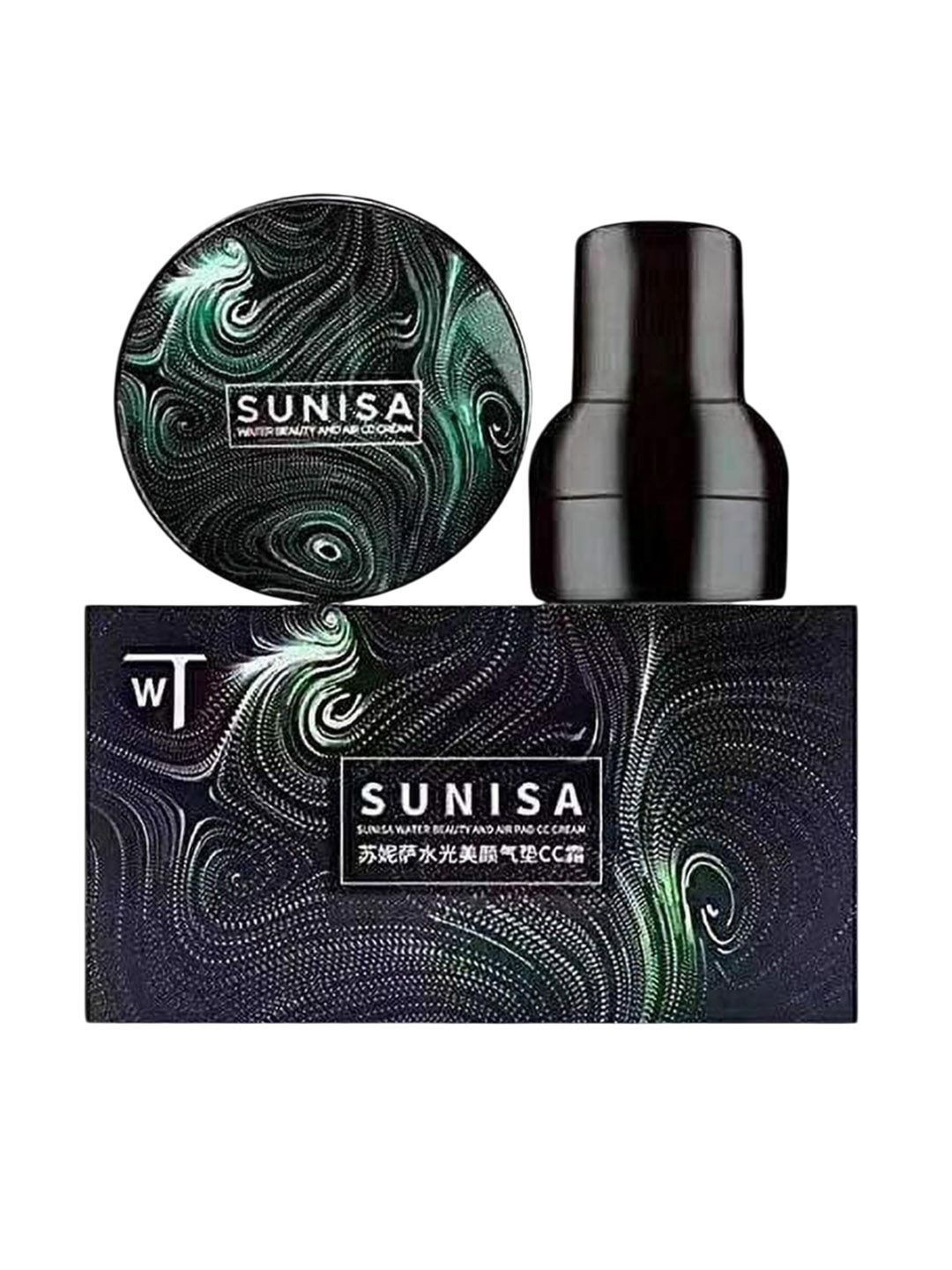 SUNISA Set Of 2 BB & CC Foundation- 20 g- 2-Pcs Dual-Ended Makeup Brushes Set