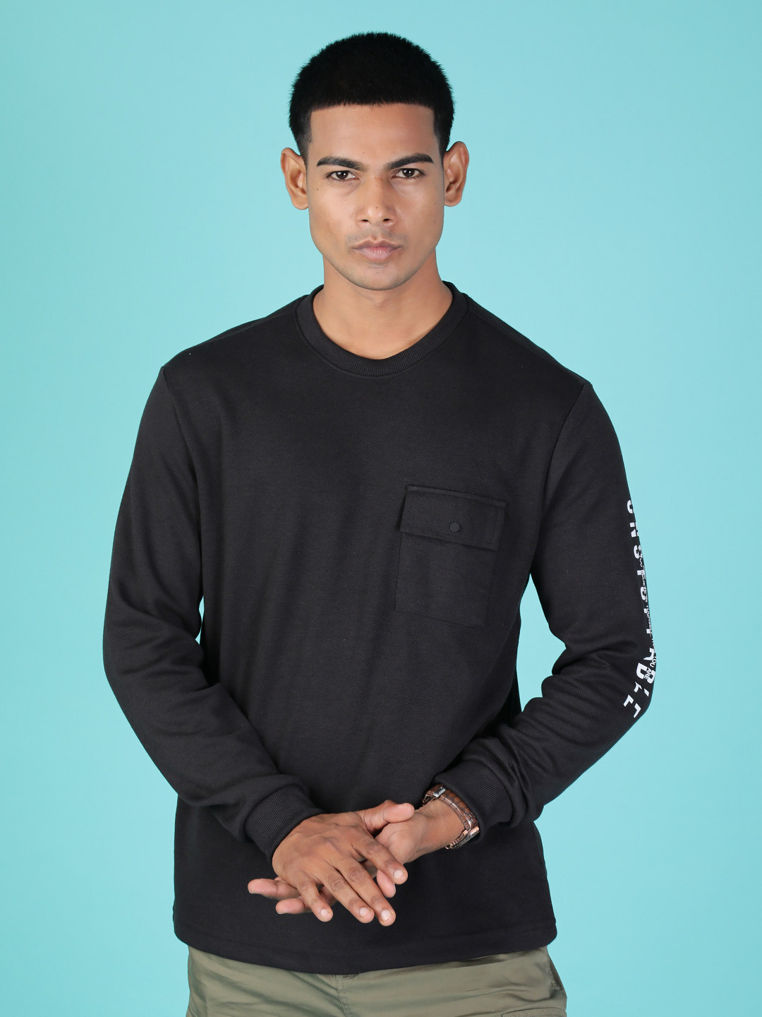 V-Mart Men Full Sleeves Slim Fit T-shirt