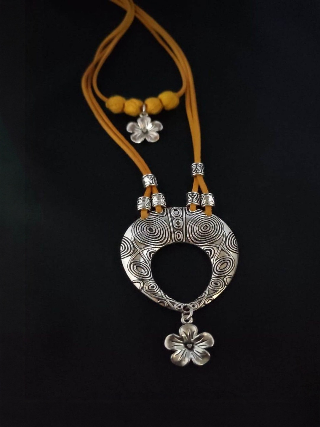 JewelSana German Silver-Plated Bohemian Necklace