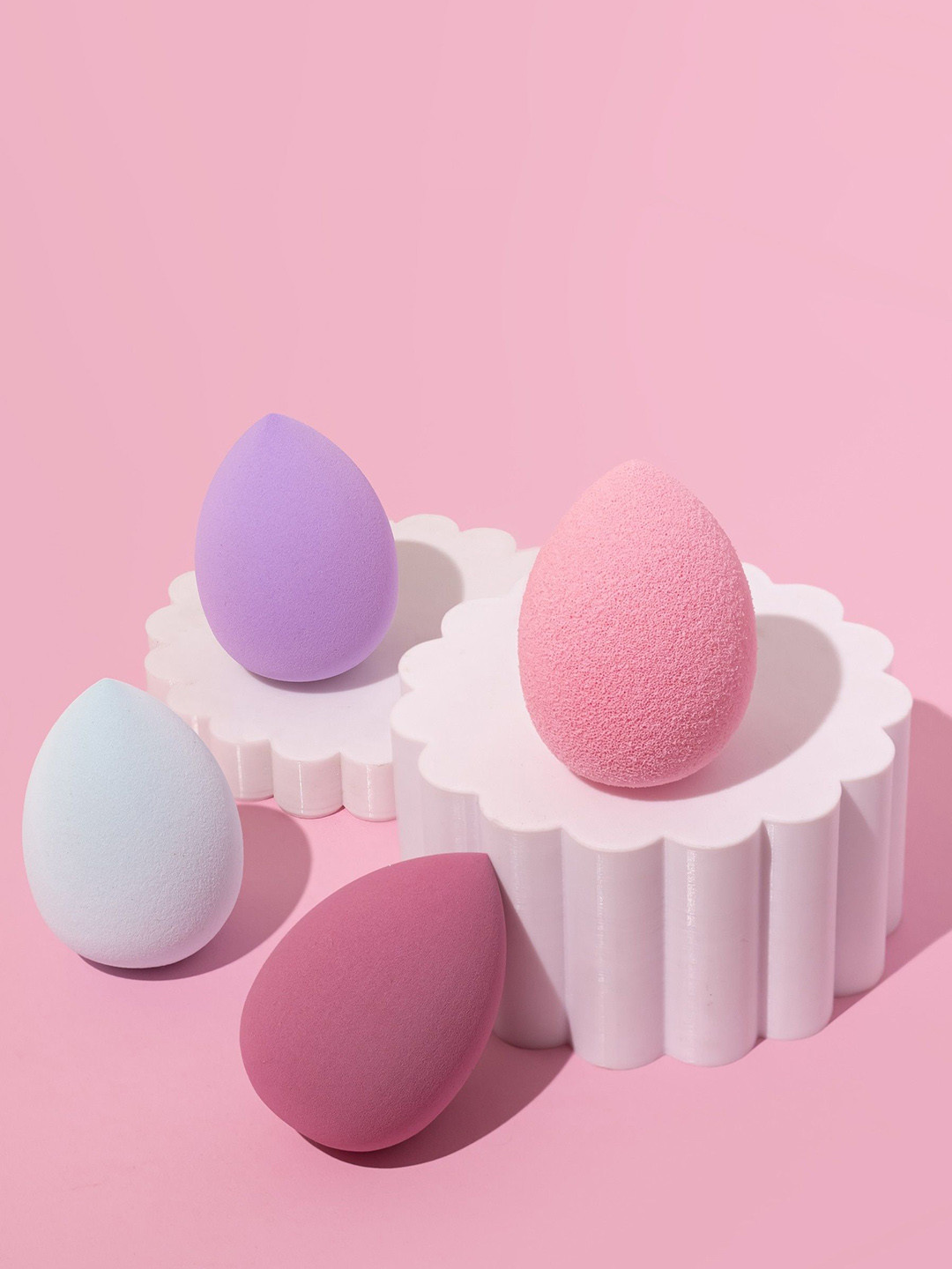 JLT Basics Set Of 4 Professional Beauty Blender Sponge Makeup Applicator Puffs