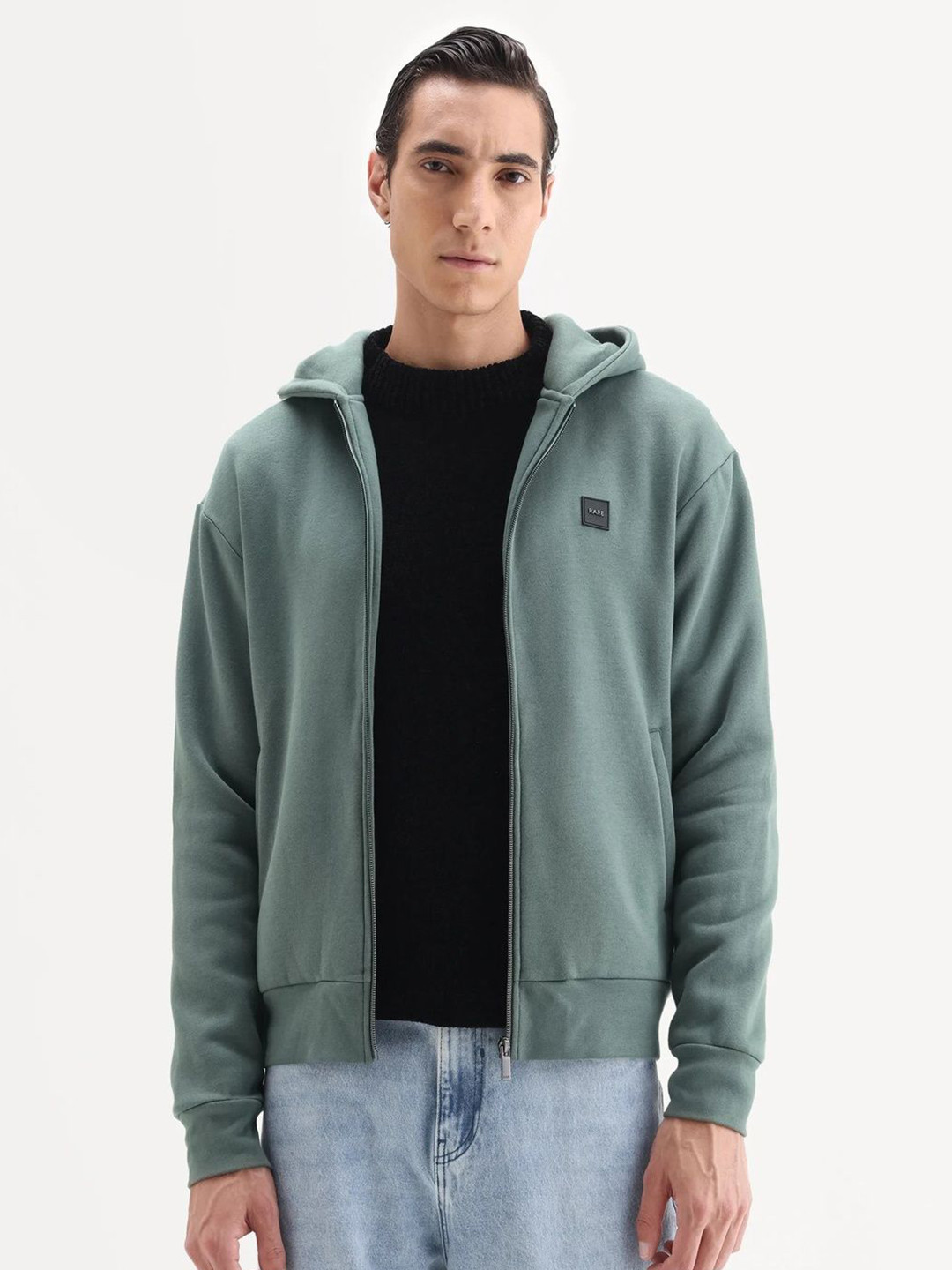 RARE RABBIT Anderson-t25 Men Printed Hooded Sweatshirt
