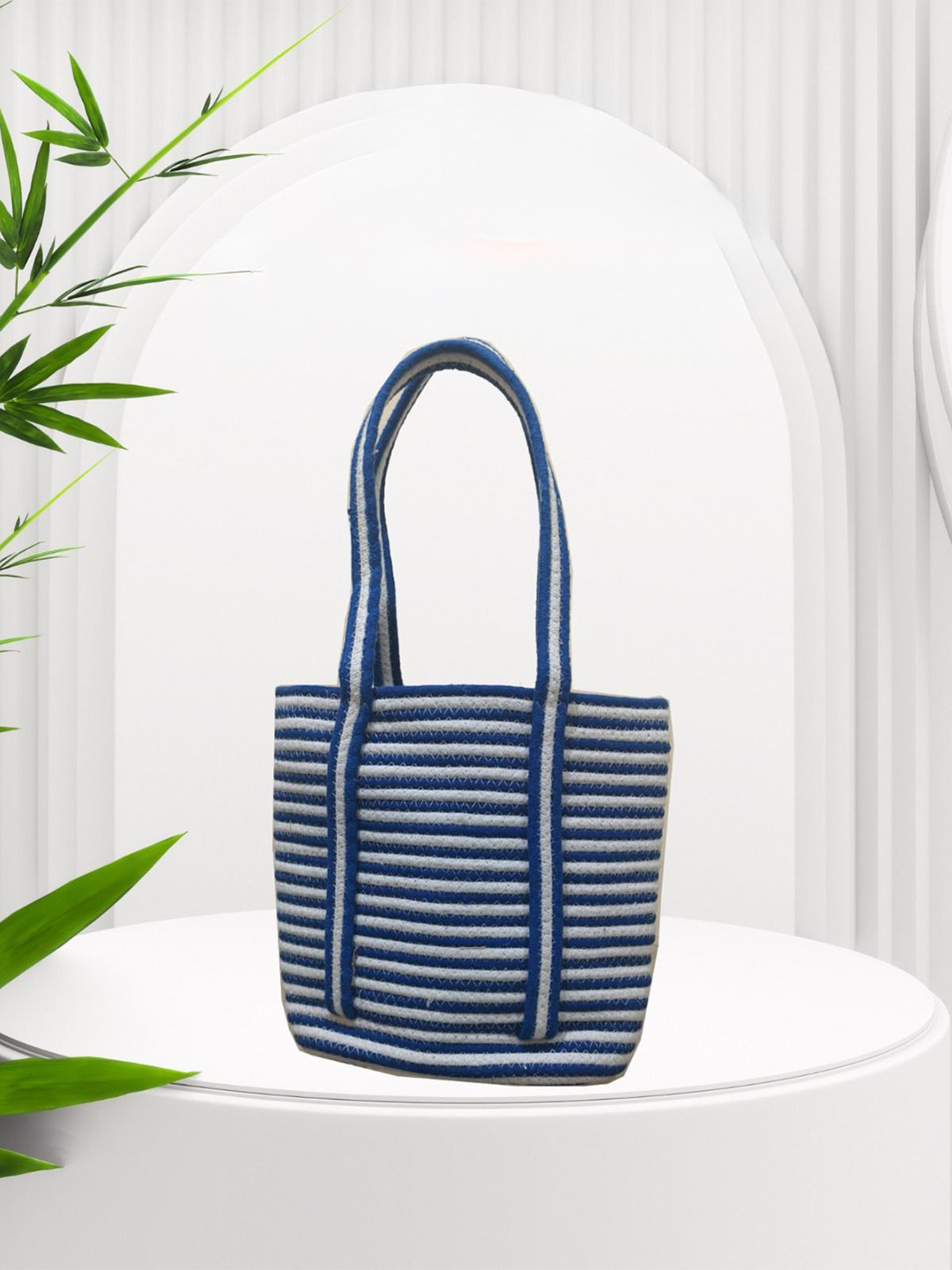 FIBERGOLD Women Cotton Rope Tote Bag Stylish Multipurpose Shoulder Bag