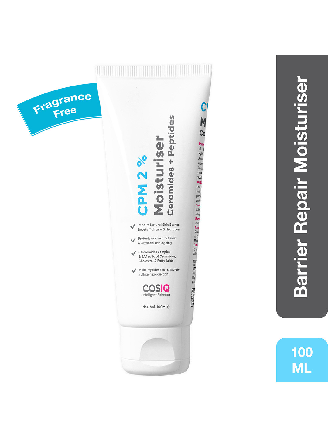 CosIQ CPM 2% Ceramides With Peptides Moisturizer - 100ml