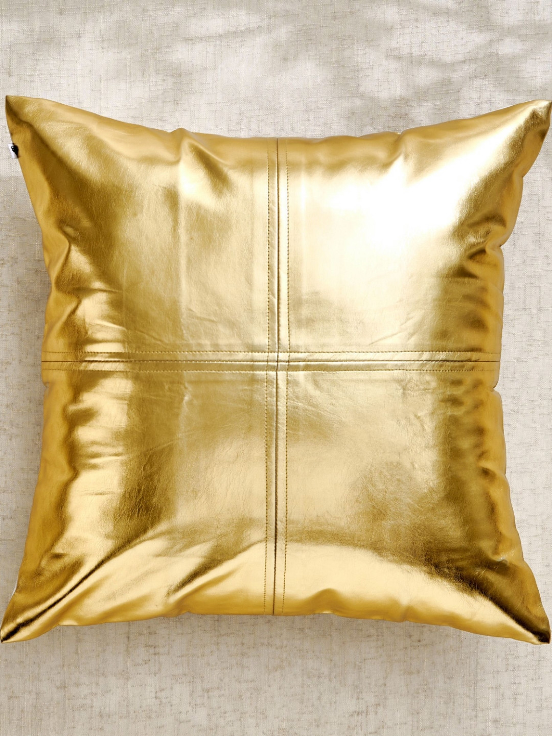 Home Centre Glimmer Luxe Velluxe Gold-Toned Embellished Square Cushion Covers