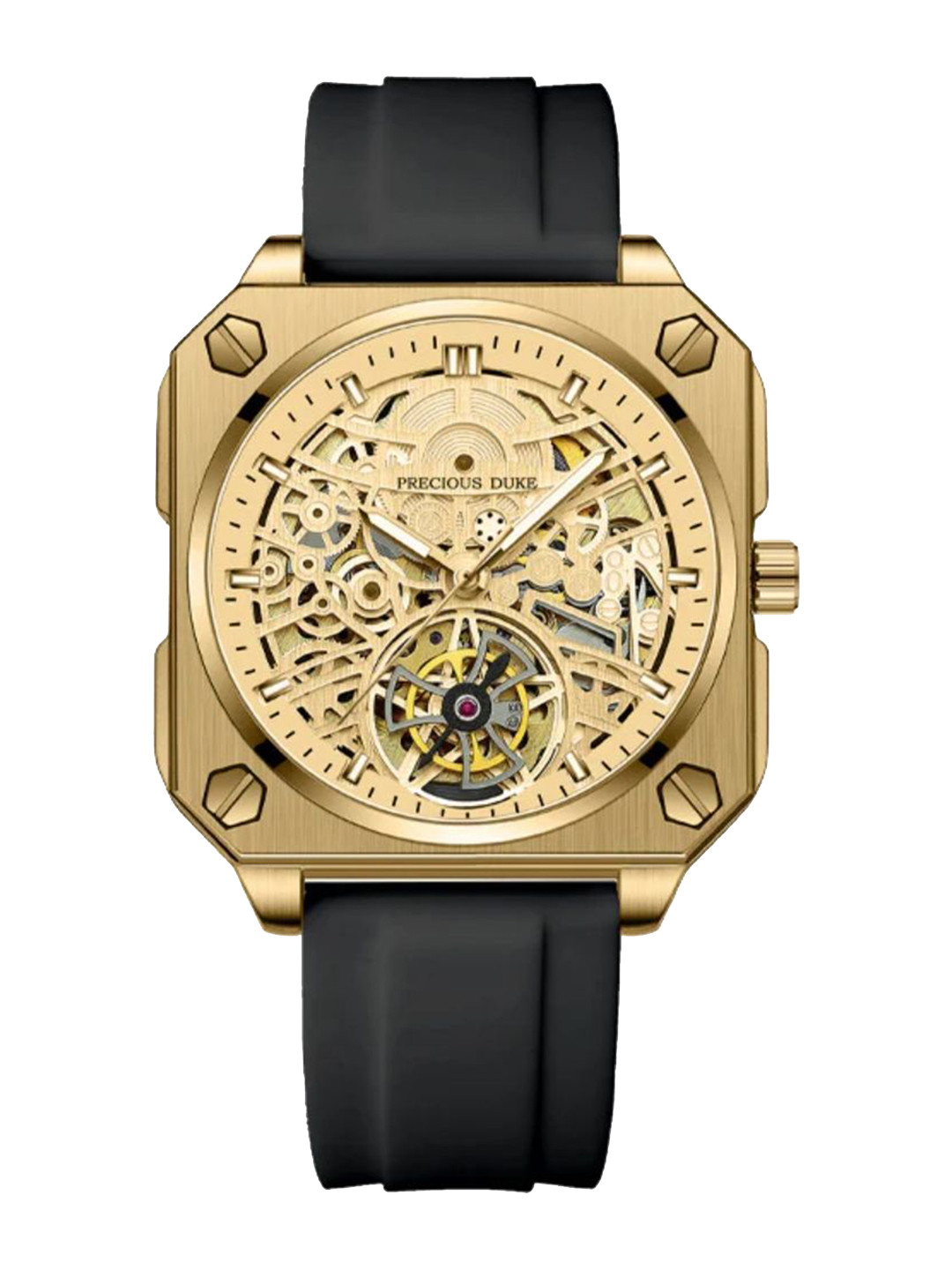 Precious Duke Men Square Dial & Silicon Straps Analogue Watch PD20G8072-826781329209