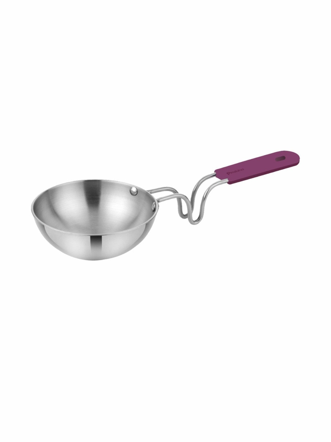 Prabha Maroon Steel Tadka Pan