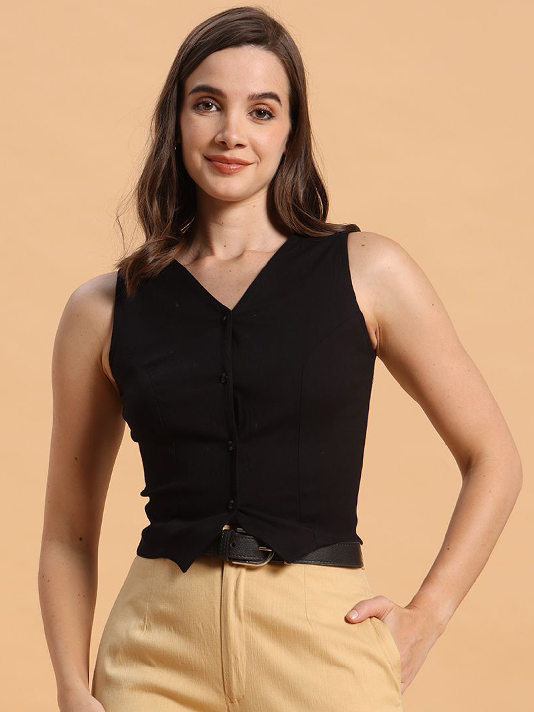 AKANYA V-Neck Waistcoat