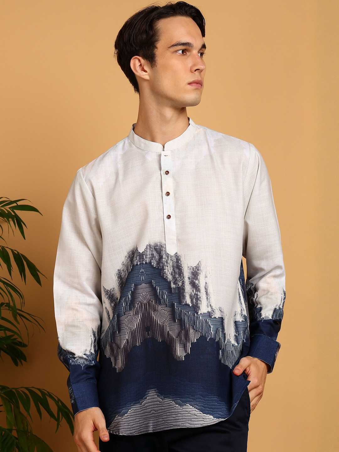 Karnam Men Ethnic Modal Motifs Printed Kurta