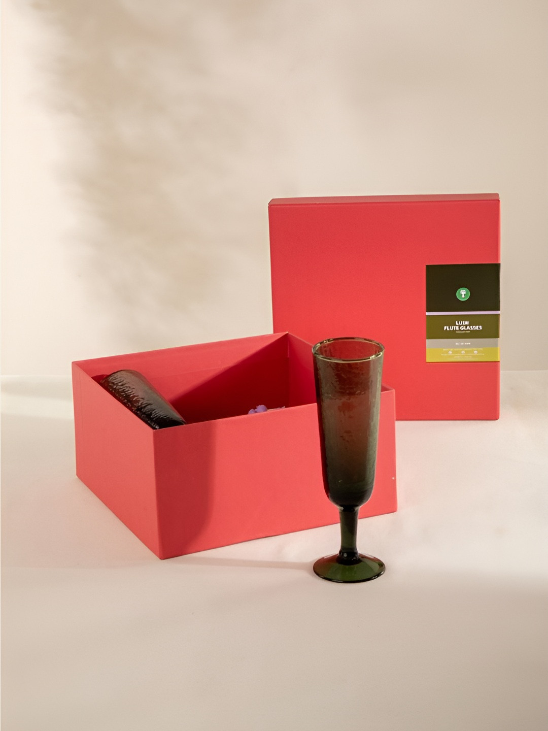 FREEDOM TREE Green 2 Pieces Easy to Clean Water Glasses