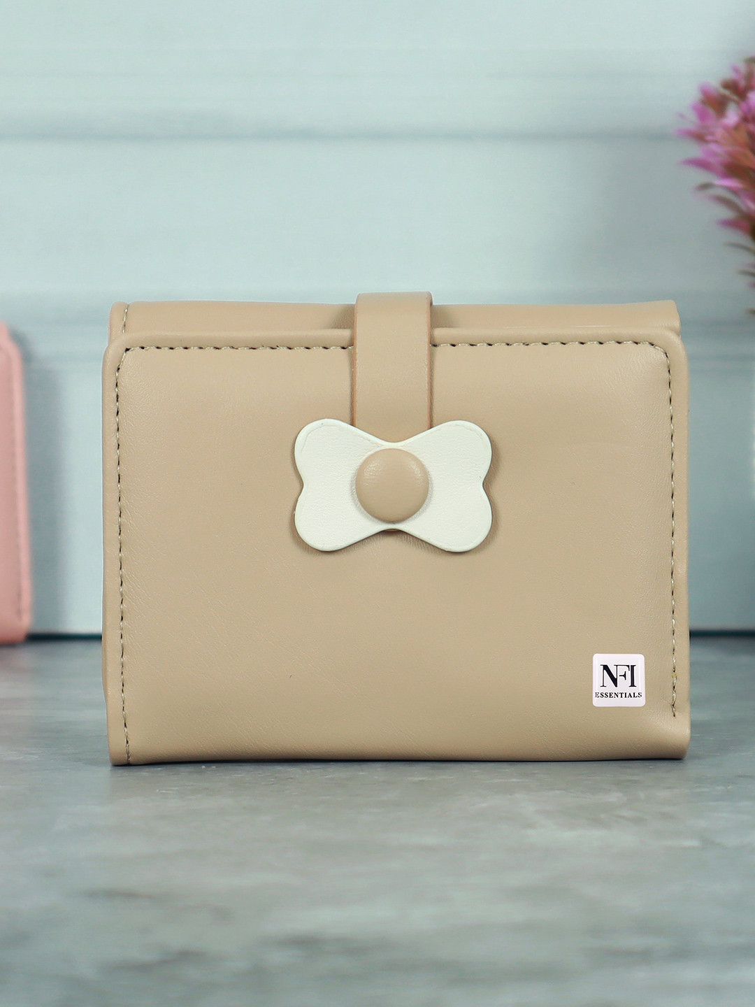 NFI essentials Women Small Leather Three Fold Wallet