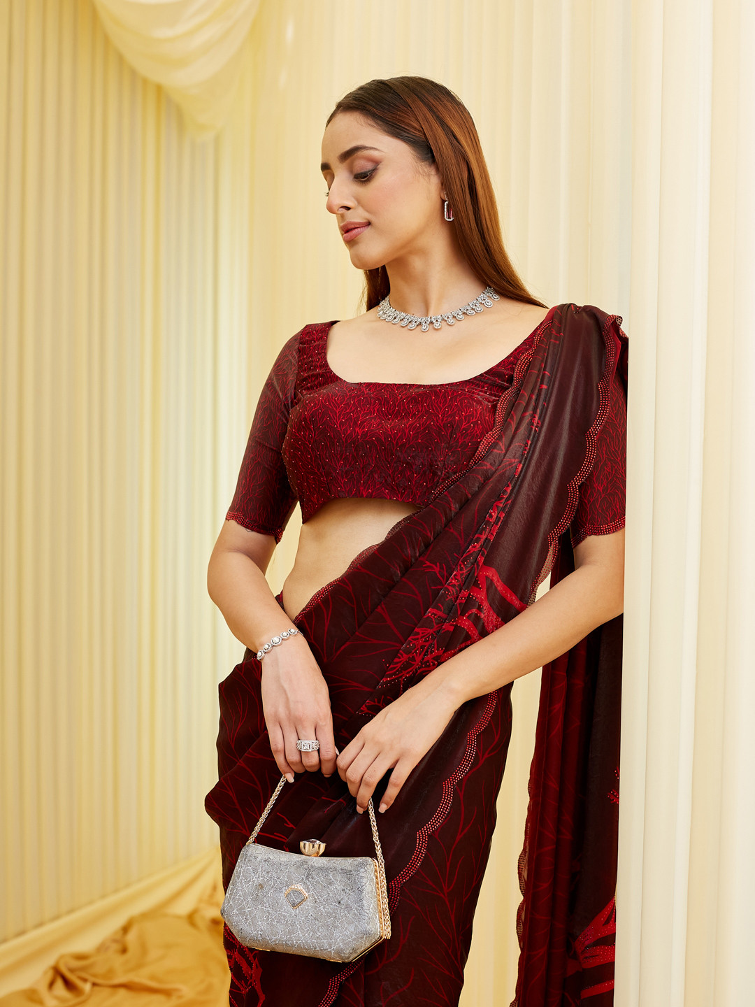 kasee Embroidered Heavy Work Saree
