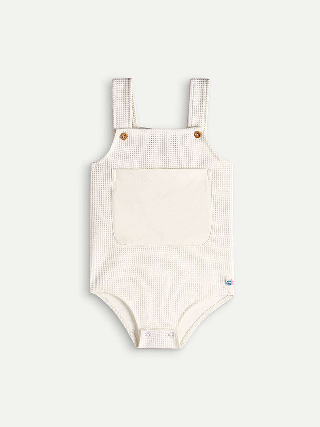 Chuckleberrie Infant Self Design Shoulder Straps Cotton Pocket Bodysuit