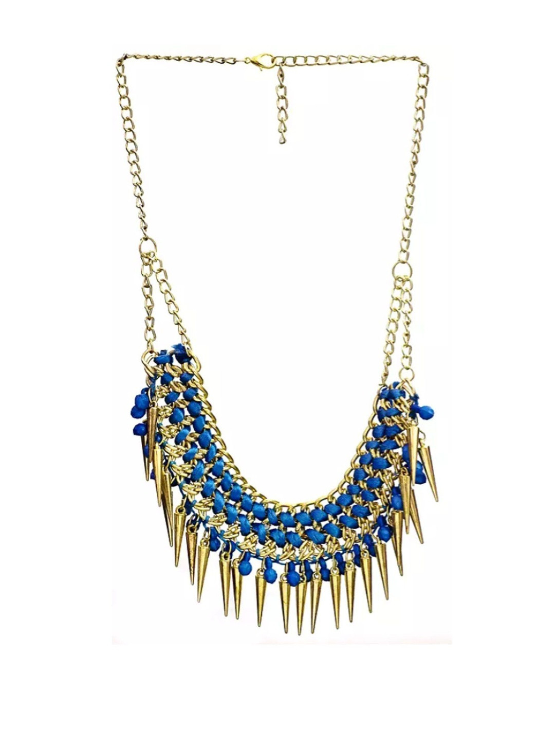 Exotic India Artificial Beaded Necklace With Spikes