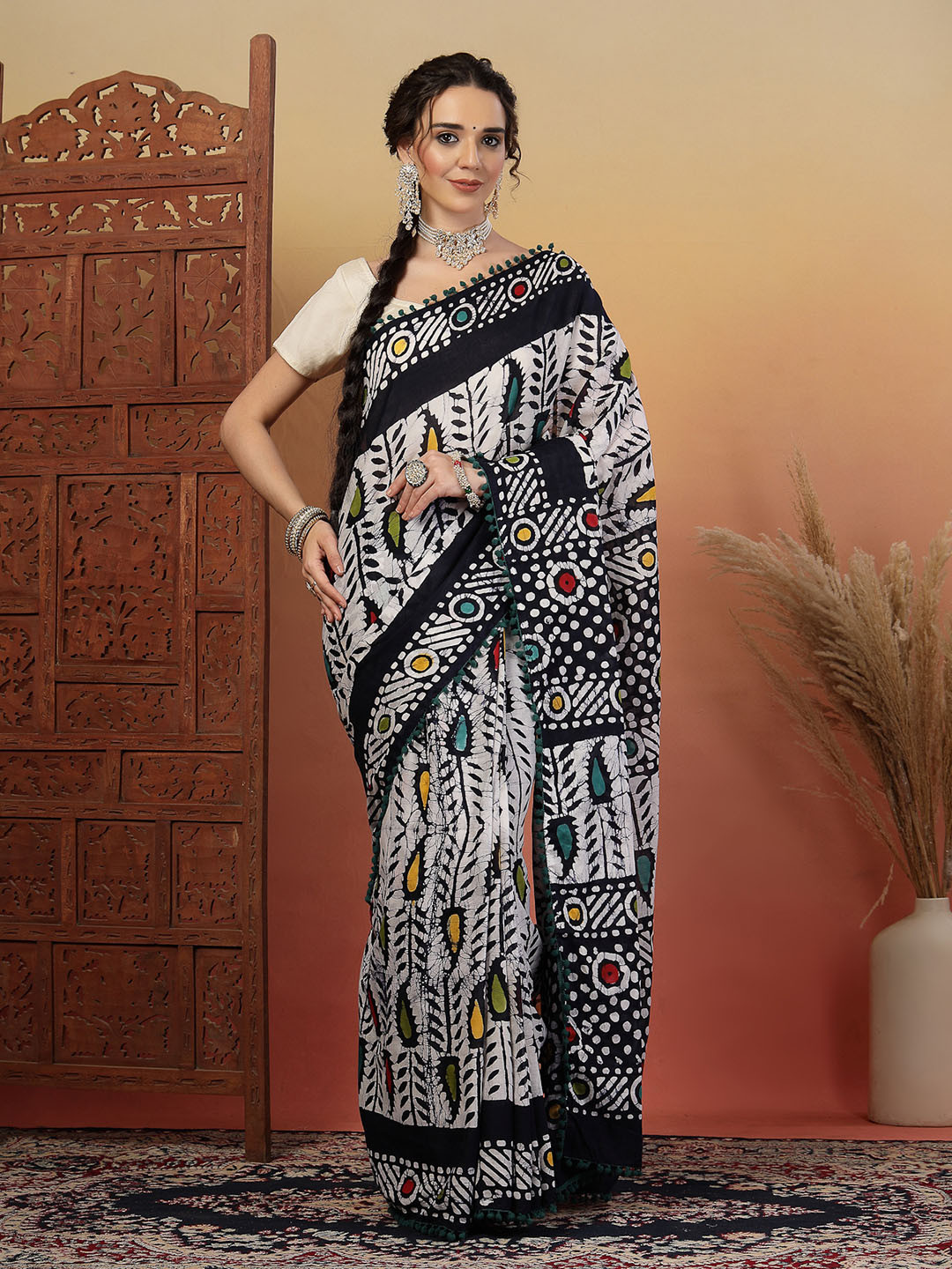 Kishori Sarees Batik Pure Cotton Handloom Saree