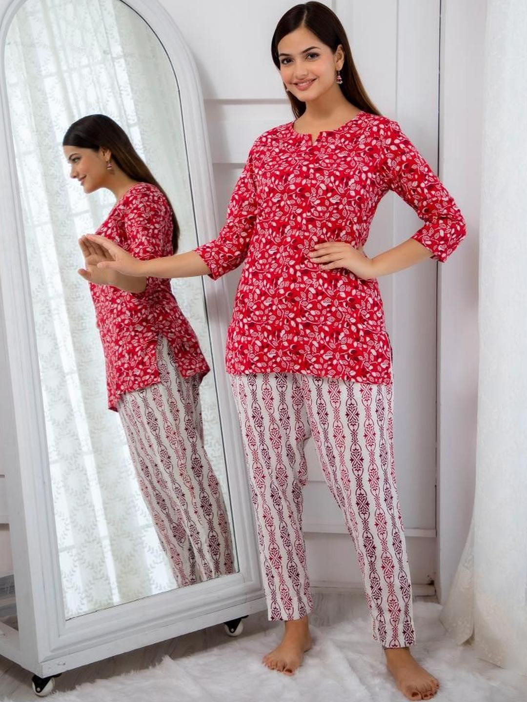 Anouk Rustic Women Floral Printed Pure Cotton Kurti Sets