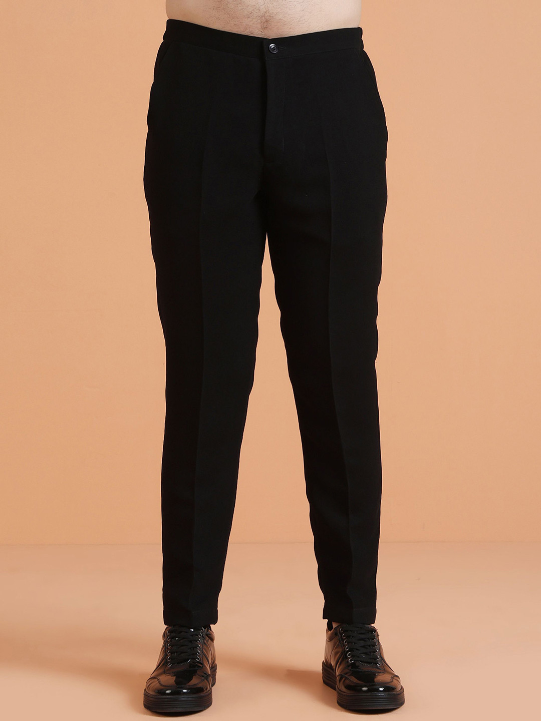 KISAH Men Regular Fit Low-Rise Ethnic Trousers
