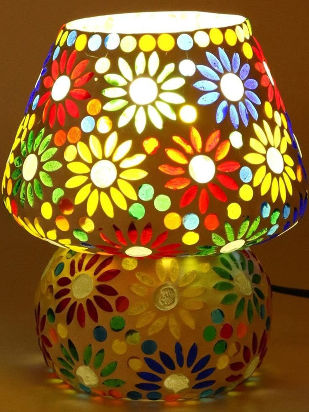 1ST TIME Cylinder Shaped Self Assemble Adjustable Cord Table Lamps