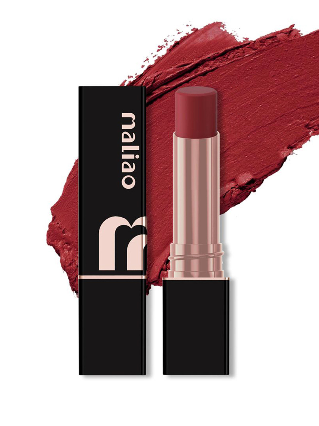 Maliao Super Non Transfer Matte Bullet Lipstick - 3.8 g - Red Wine -16