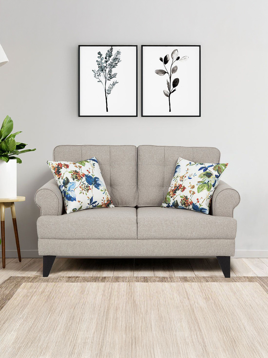 HomeTown Paddington Beige 2 Seater Sofa