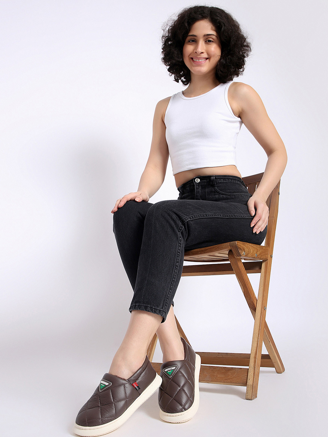 CASSIEY Women Slip On Fur Platform Boots