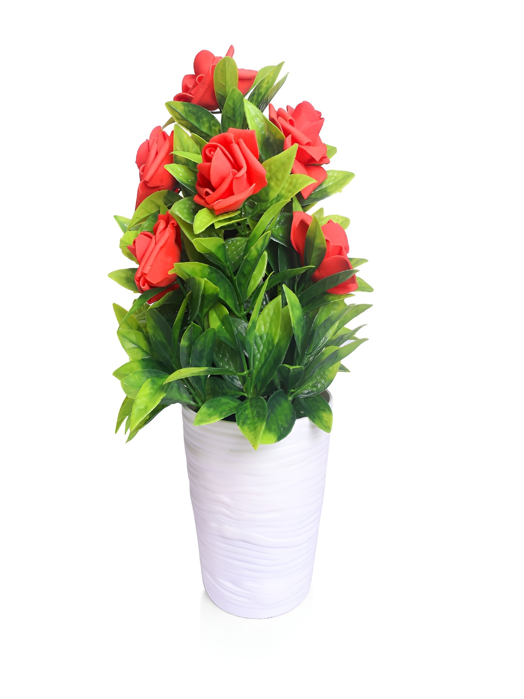 PROKART Red Rose Artificial Flower With Pot