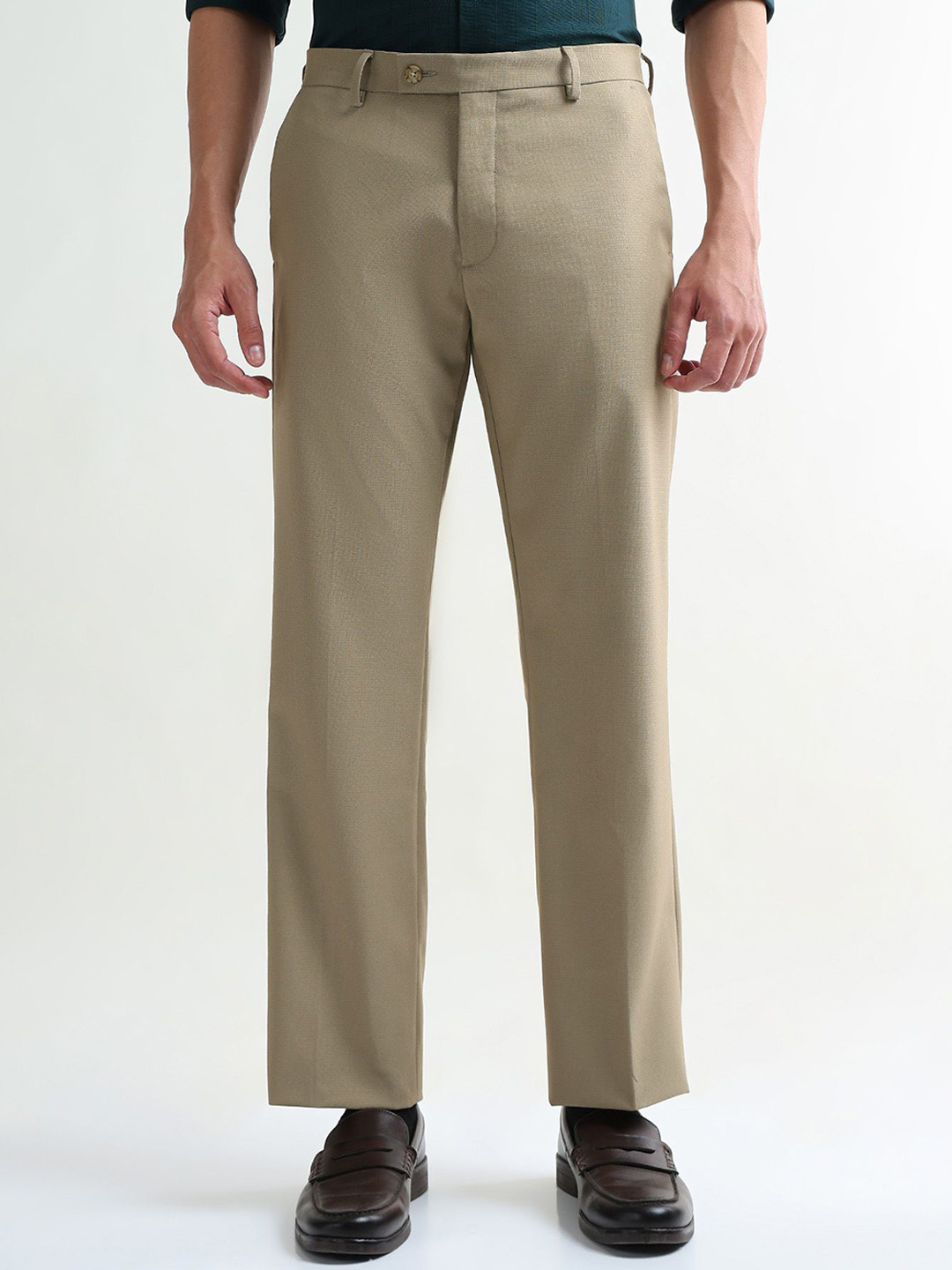 Arrow Madison Men Regular Fit Mid-Rise Formal Trousers