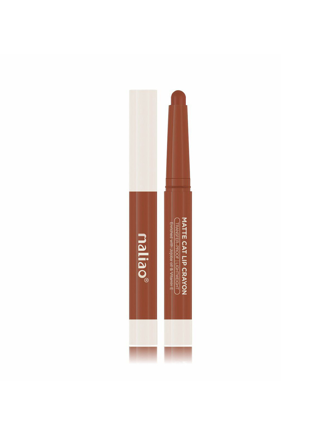 Maliao Matte Cat Transfer-Proof & Lightweight Lip Crayon 2.8g - Coffee - M14