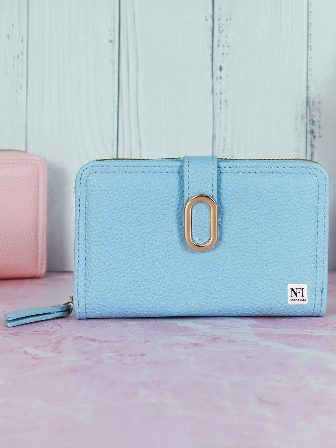 NFI essentials Women Texture Zip Around Wallet