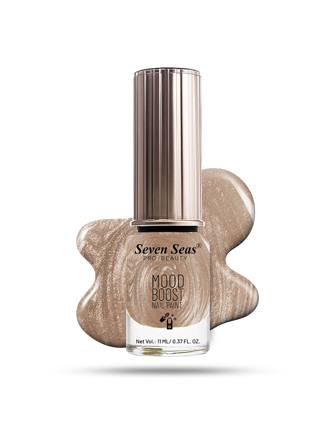 Seven Seas Mood Boost Long Lasting & Chip Resistant Nail Paint - 11 ml - Golden Tuscan 30