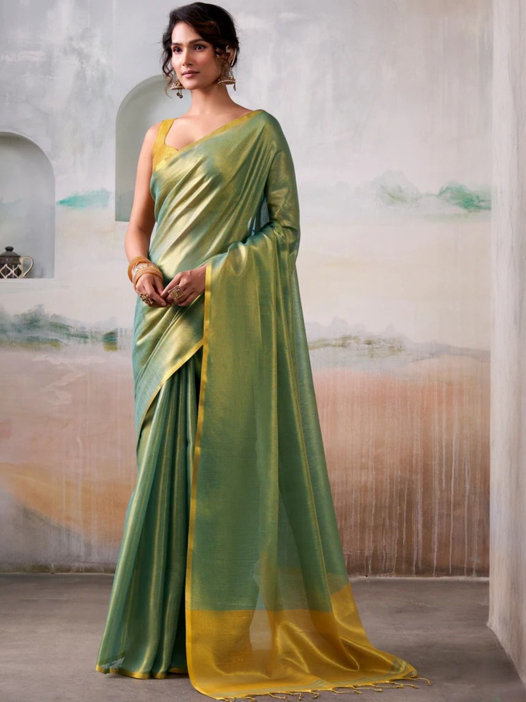 LeeliPeeri Designer Tissue Saree