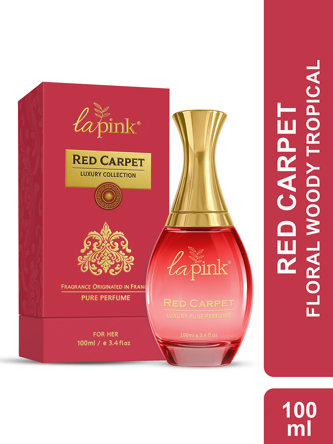 La Pink Red Carpet Women French Luxury Pure Perfume - 100ml
