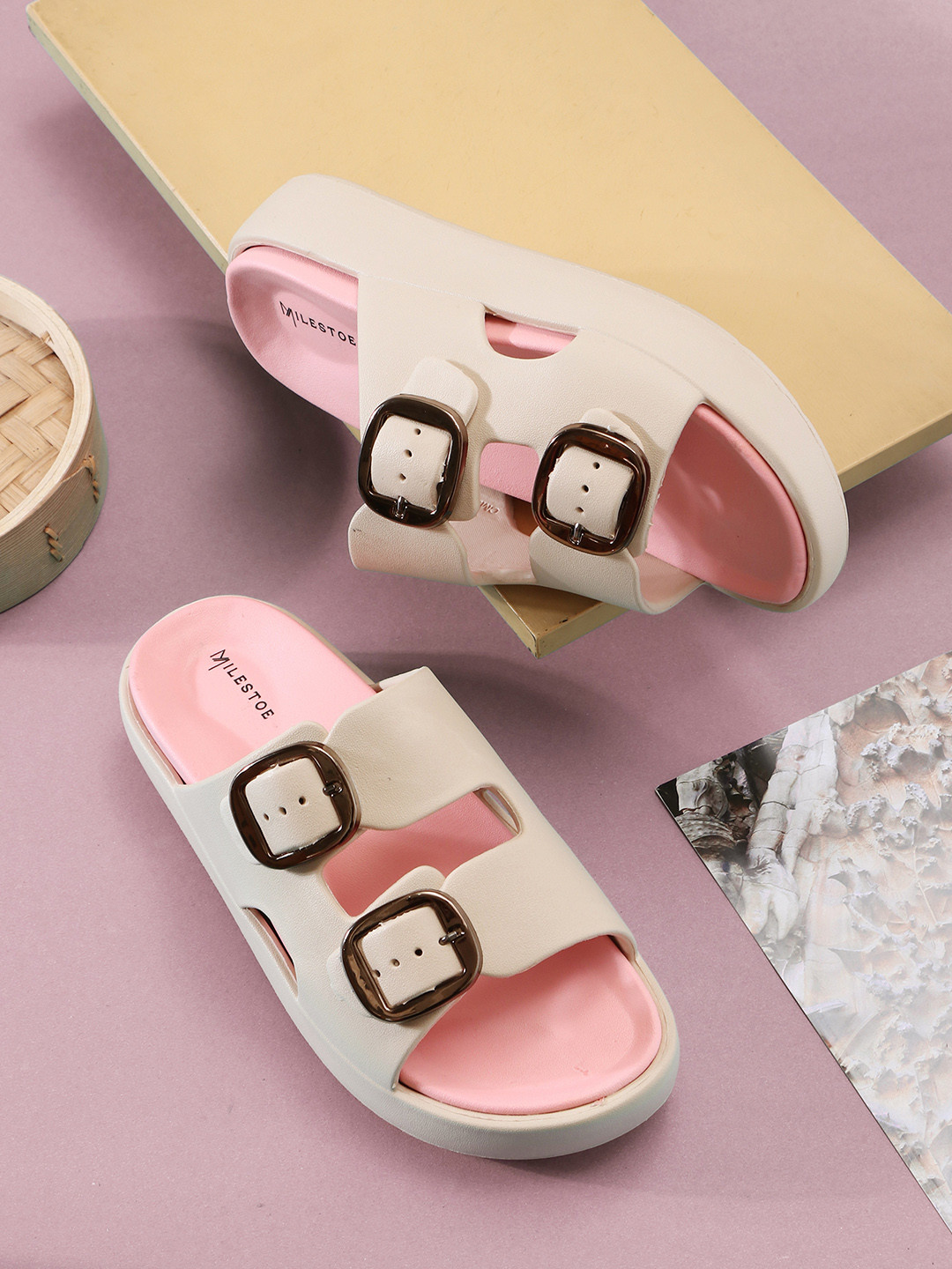 MILESTOE Women Solid Comfort Slider