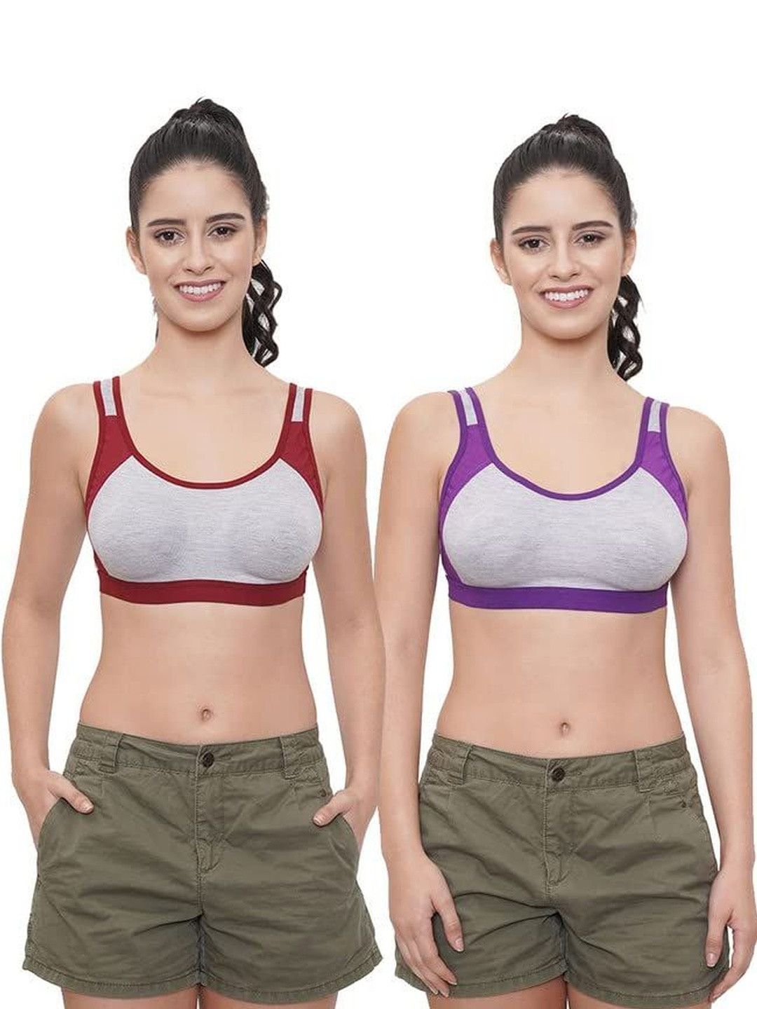 FEMULA Pack of 2 Medium Coverage Underwired Bra