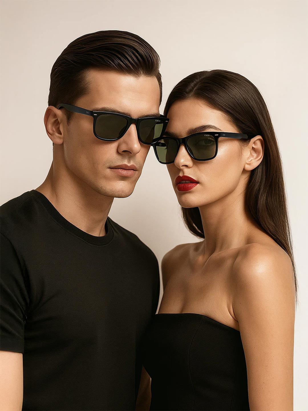 IDEE Unisex Green Square Sunglasses with UV Protected Lens