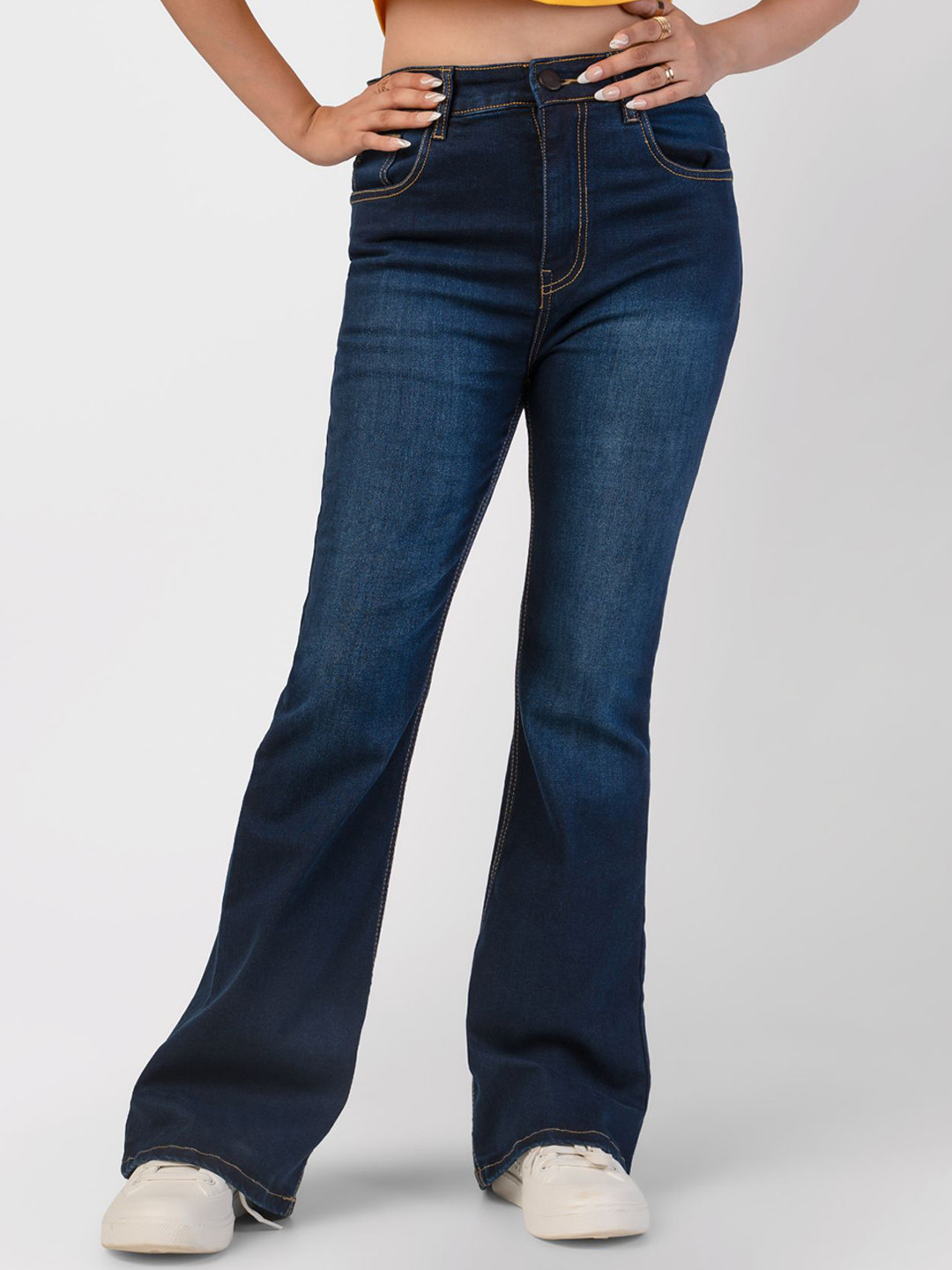 RareReach High Waist Petite Fit Bootcut Jeans
