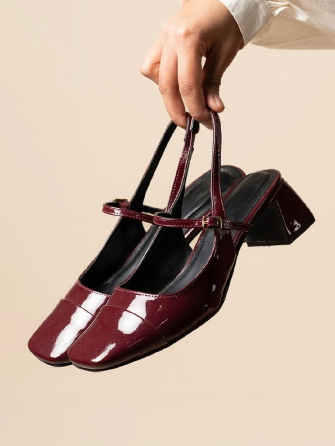 Looper Women Square Toe Block Heels