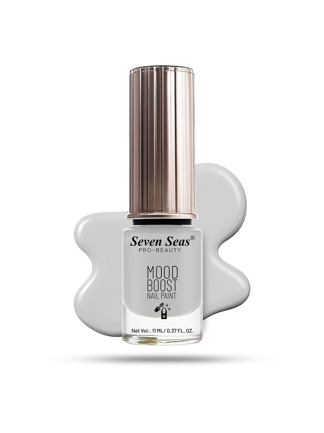 Seven Seas Mood Boost Long Lasting & Chip Resistant Nail Paint - 11 ml - Off White 33