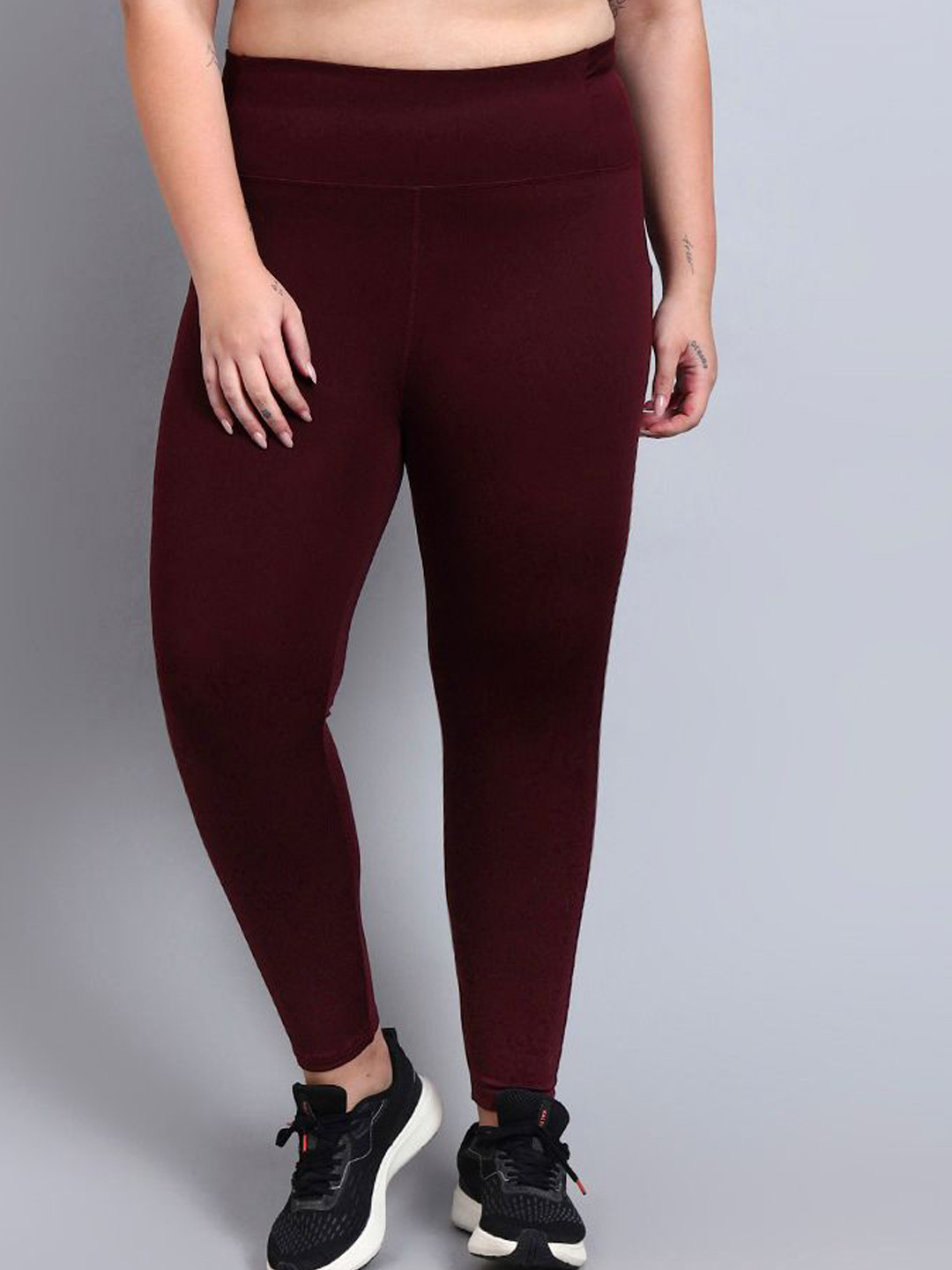 skyria Plus Women High Rise Ankle Length Tights