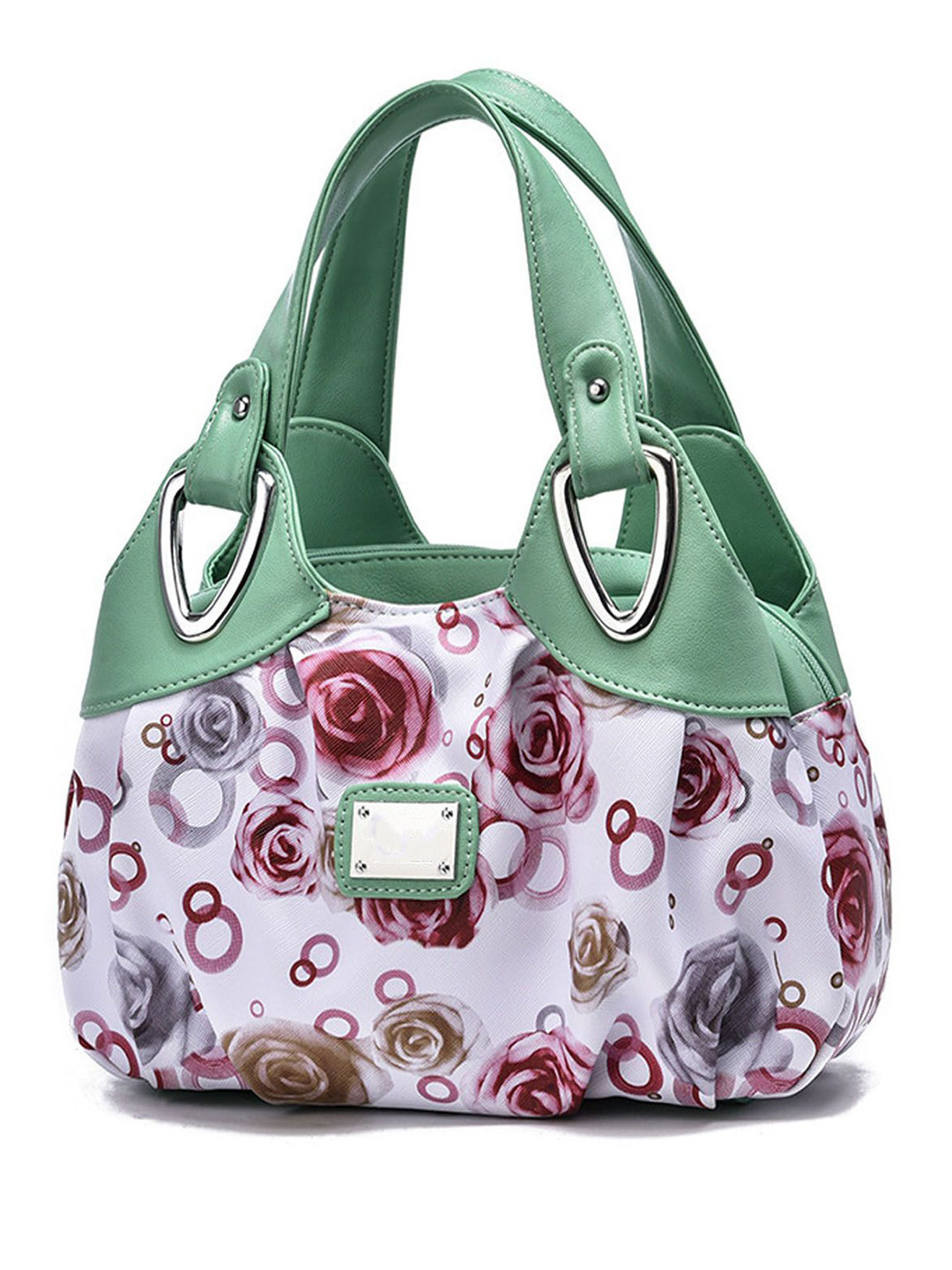 StyleCast Women Floral Printed Two Handles Structured Handheld Bag