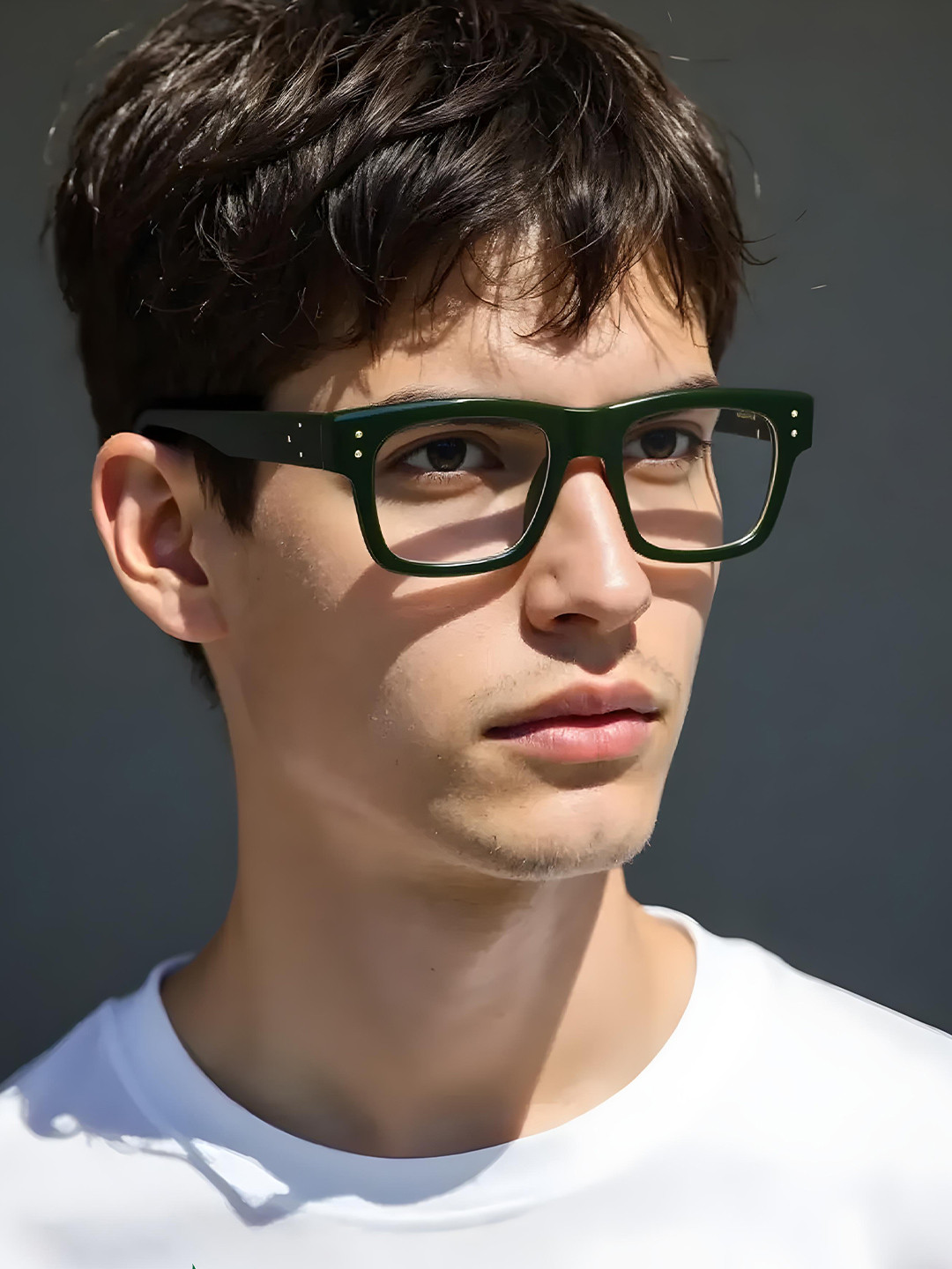 Ted Smith Unisex Green Wayfarer Iconic Acetate Frames