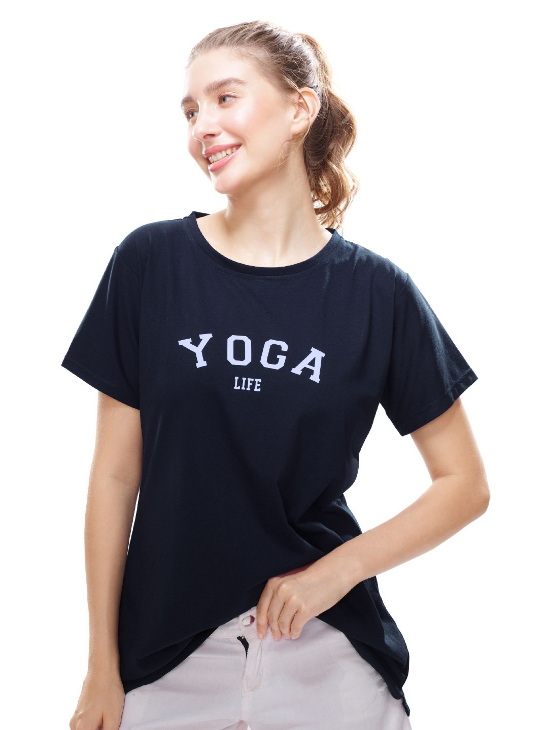 WEET Typography Printed Cotton Relaxed Fit T-shirt