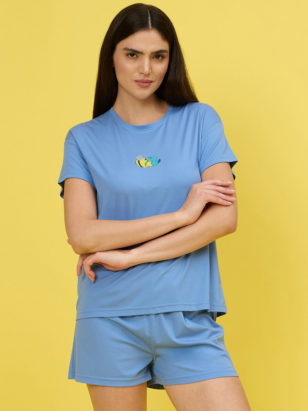 Sweet Dreams Women Minions printed Shorts set