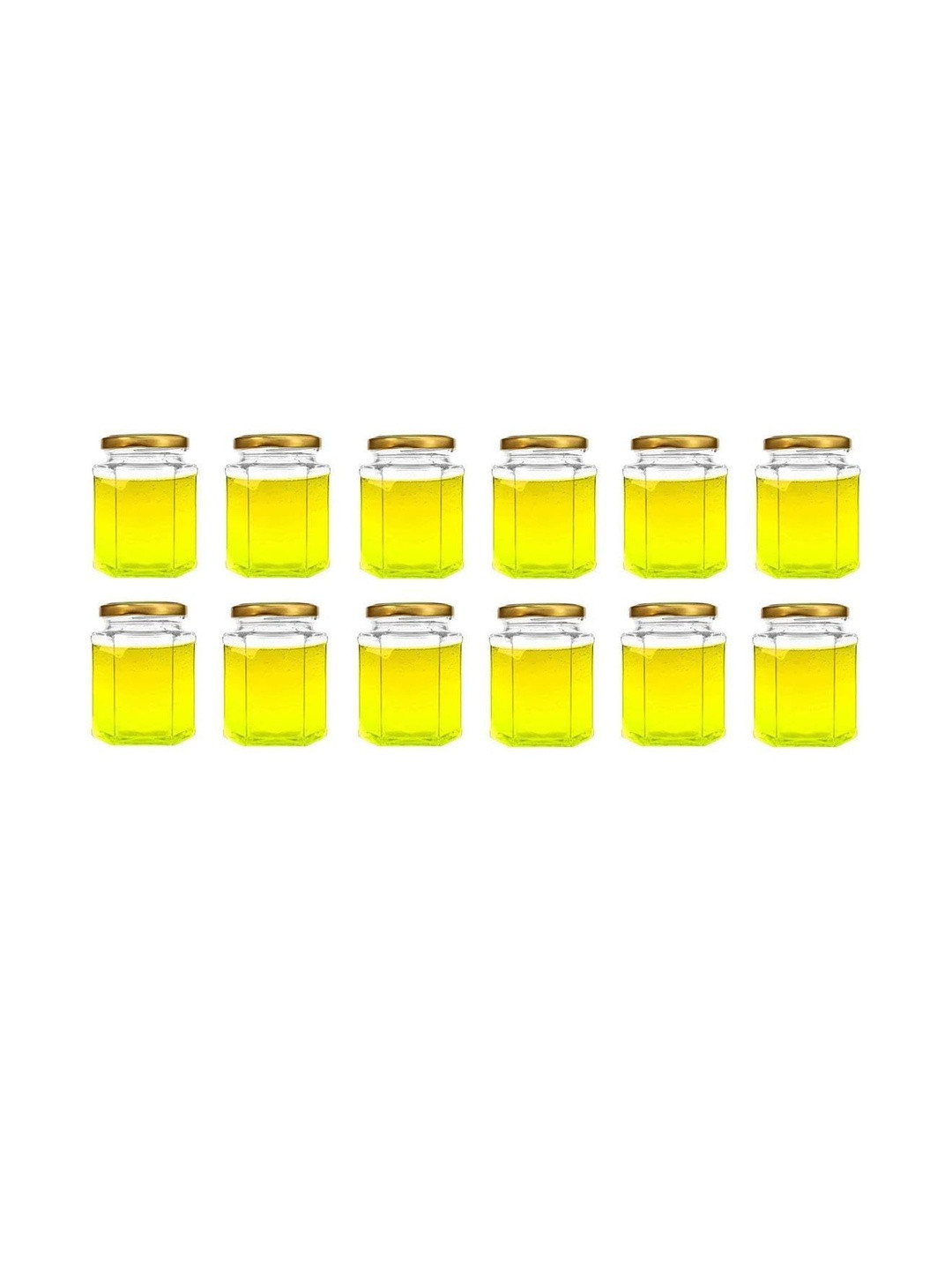 1ST TIME Transparent 12 Pieces Dishwasher Safe Round Glass Jars