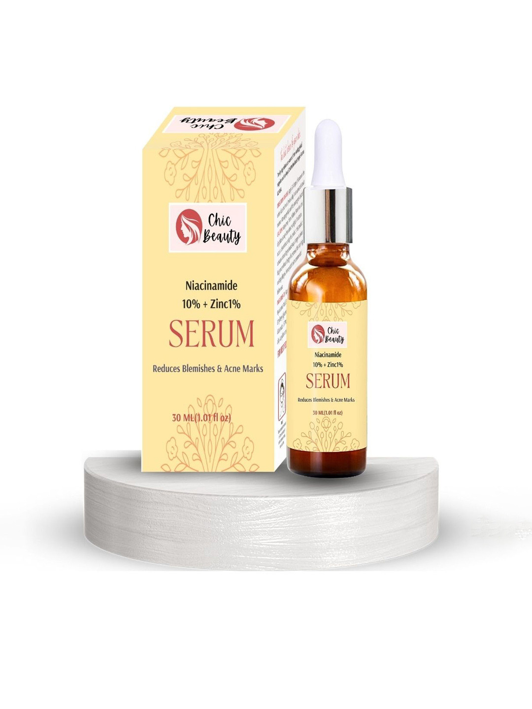 CHIC BEAUTY Niacinamide 10% + Zinc 1% Serum To Reduces Blemishes - 30 ml